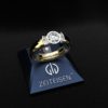 Ring mit einem 0.5 ct. Diamant und vier weiteren Diamanten aus Gelbgold